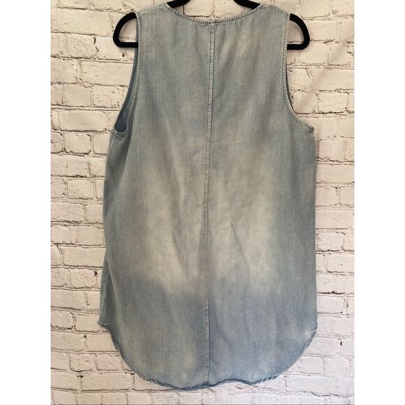 Cupshe cotton chambray dress woman’s size large - Picture 4 of 9